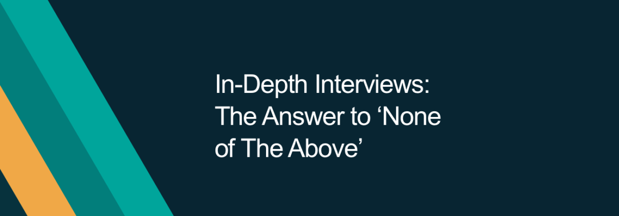Why we love in-depth interviews for B2B market research.