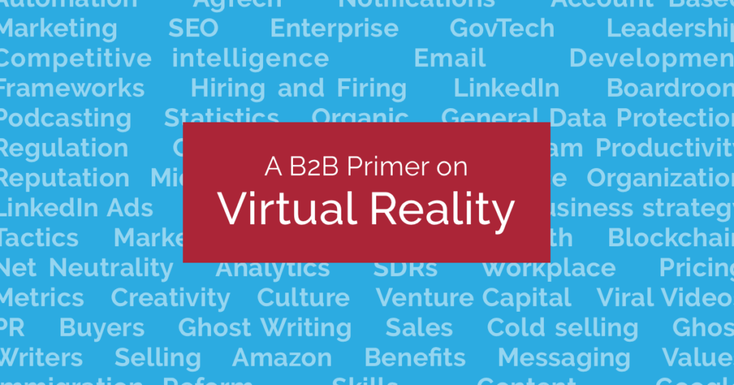 A B2B Primer: VR