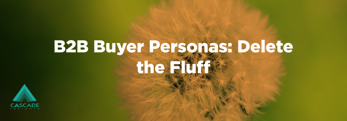B2B Buyer Personas: Delete The Fluff | Market Research
