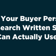buyer personas
