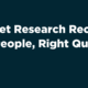 market research recruitment