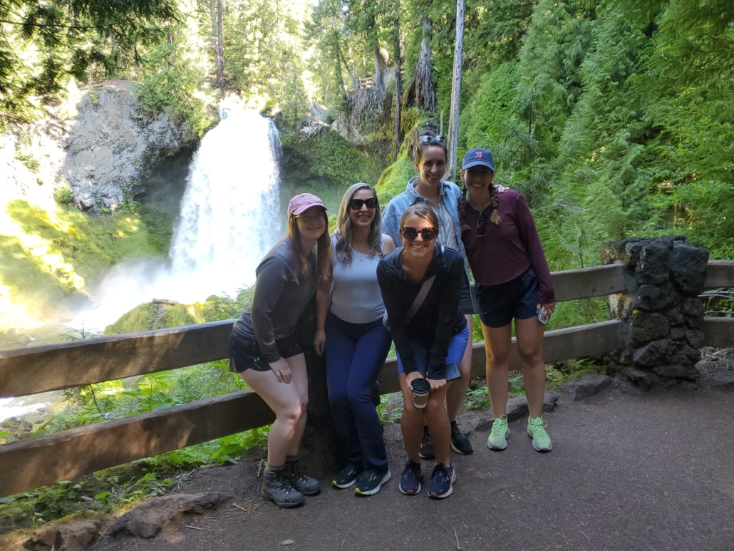 In front of Sahalie Falls